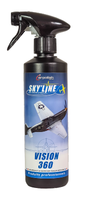 Produit de nettoyage pour verrières des avions