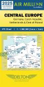 Carte VFR Airmillion Central Europe 2025