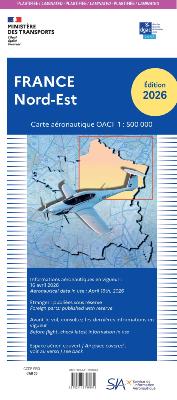 CARTE OACI / SIA (Ex-IGN) 1:500 000e NORD-EST 2026 (VERSION PLASTIFIEE)