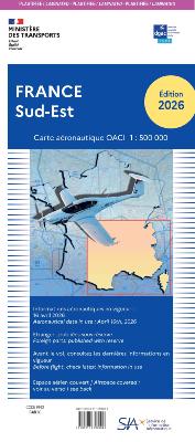 CARTE OACI / SIA (Ex-IGN) 1:500 000e SUD-EST 2026 (VERSION PLASTIFIEE)
