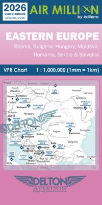 Carte VFR Airmillion Europe de l'Est 2026
