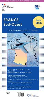 CARTE OACI / SIA (Ex-IGN) 1:500 000e SUD-OUEST 2026 (VERSION PLASTIFIEE)