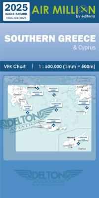 Carte VFR Airmillion Southern Greece 2025