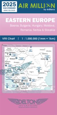 Carte VFR Airmillion Europe de l'Est 2025