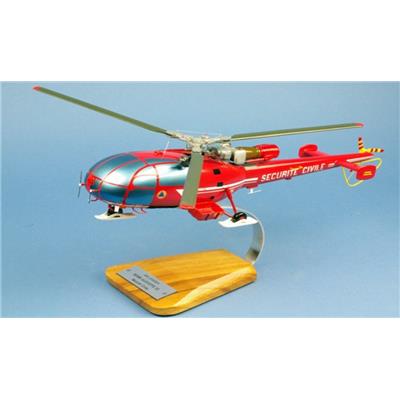 Alouette III SA316B Sécurité Civil - 1/26 L39cm