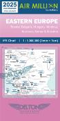 Carte VFR Airmillion Europe de l'Est 2025