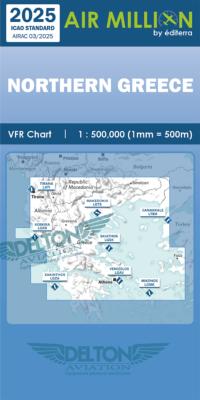 Carte VFR Airmillion Northern Greece 2025
