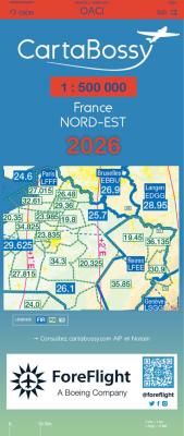 CARTE  VFR  BOSSY  FRANCE  Nord-Est  2026  /  1:500 000