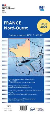 CARTE OACI / SIA (Ex-IGN) 1:500 000e NORD-OUEST 2026 (VERSION PAPIER)