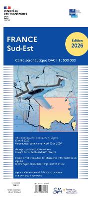 CARTE OACI / SIA (Ex-IGN) 1:500 000e SUD-EST 2026 (VERSION PAPIER)