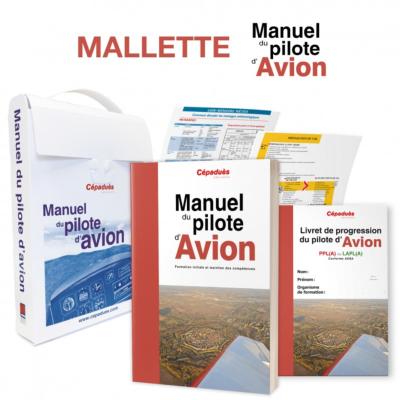 Mallette du Manuel du pilote d'avion - licence de pilote privé d'avion PPL (A) - (Manuel avion 20ème + Livret de Progression + Fiches de suivi + fiches synthétiques)