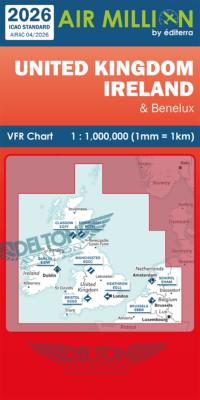 Carte VFR Airmillion UNITED KINGDOM / IRELAND 2026