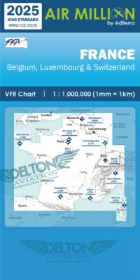 Carte VFR Airmillion France 2025
