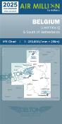 Carte VFR Airmillion Belgique 2025